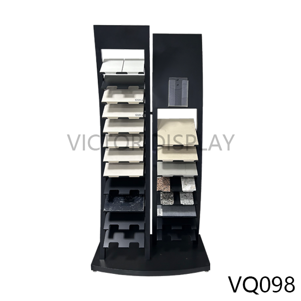 Double row marble floor display stand VQ098.png