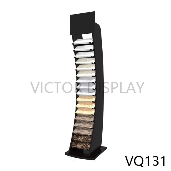 Customize Wood Floor Quartz Stone Display Stand VQ131.png